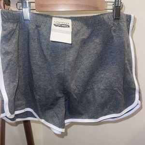 USATOT Grey Athletic Sport Shorts with White Trim